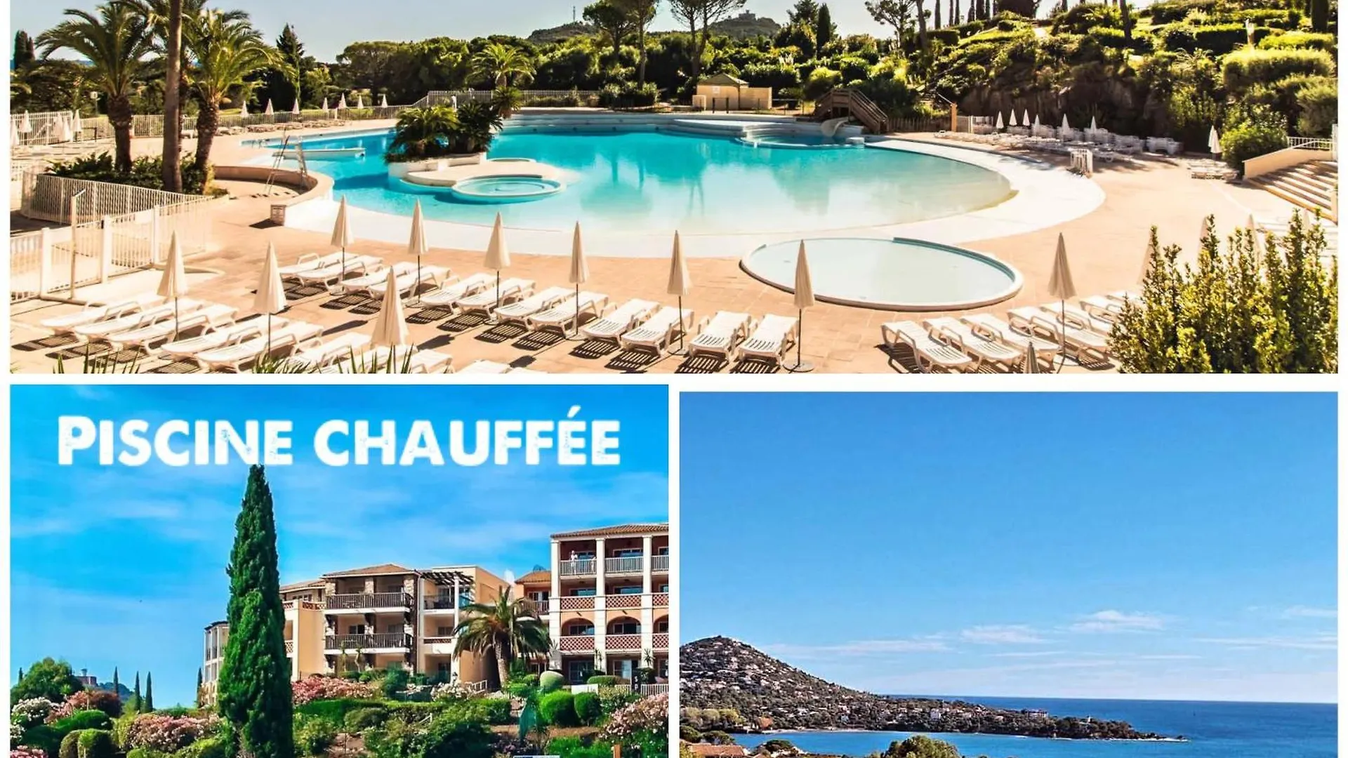 Village Club Parc Aquatique Pour La Famille Piscine Chauffee,Appartement Pour 4 Personnes En Rez De Jardin Сен-Рафаэль